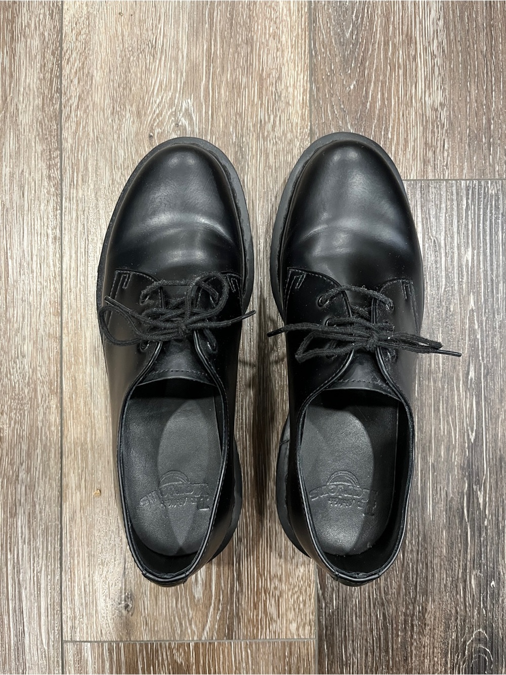 Dr. Martens 1461 Mono All-Black Leather Oxfords Unisex 7USM 8USL Like New